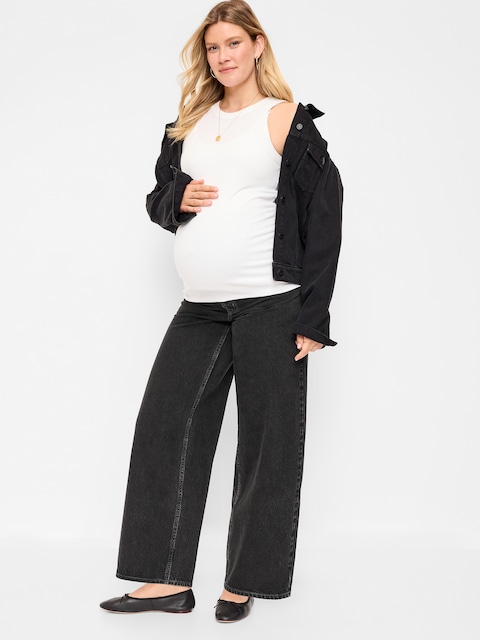 Maternity Full-Panel Wow Baggy Jeans