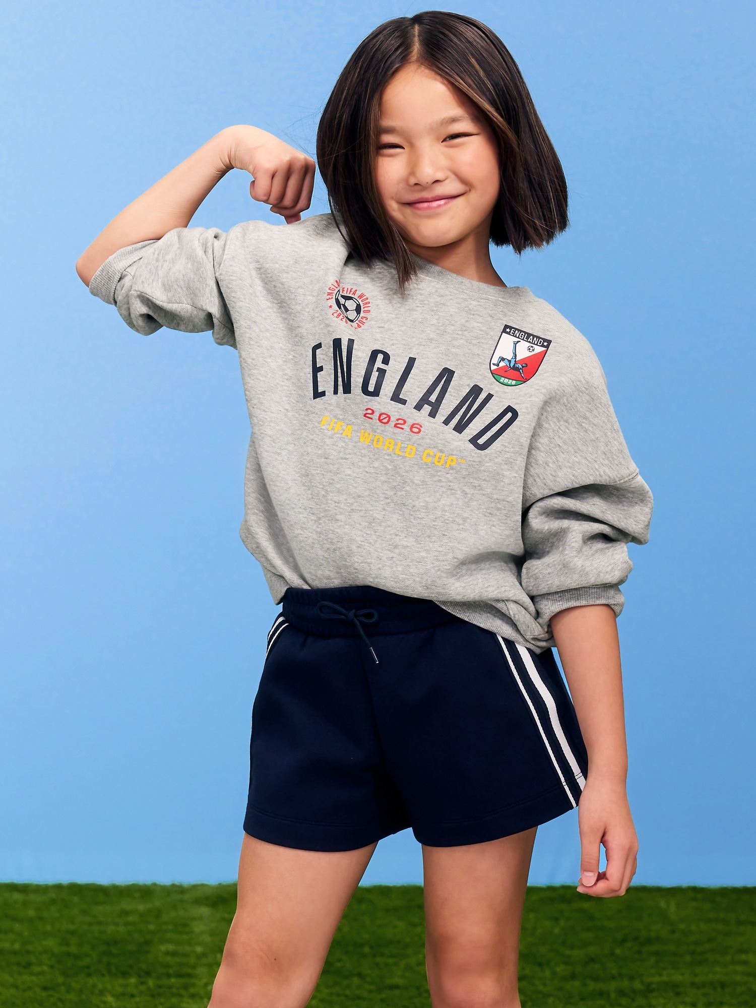 FIFA World Cup 26™ England Oversized Graphic Tunic Sweatshirt for Girls