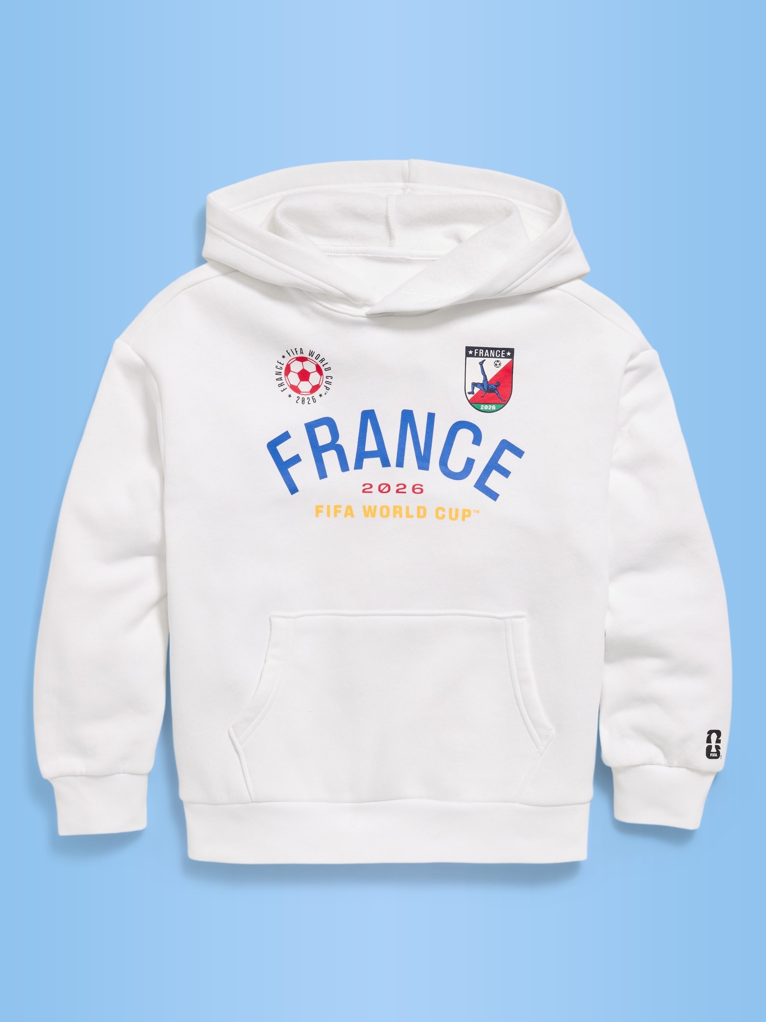 CHANDAIL À CAPUCHON SURDIMENSIONNÉ DE LA COUPE DU MONDE DE LA FIFA 26™, FRANCE POUR GARÇON