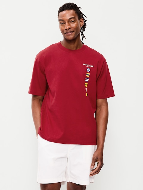 T-SHIRT ÉPAIS AMPLE À IMPRIMÉ