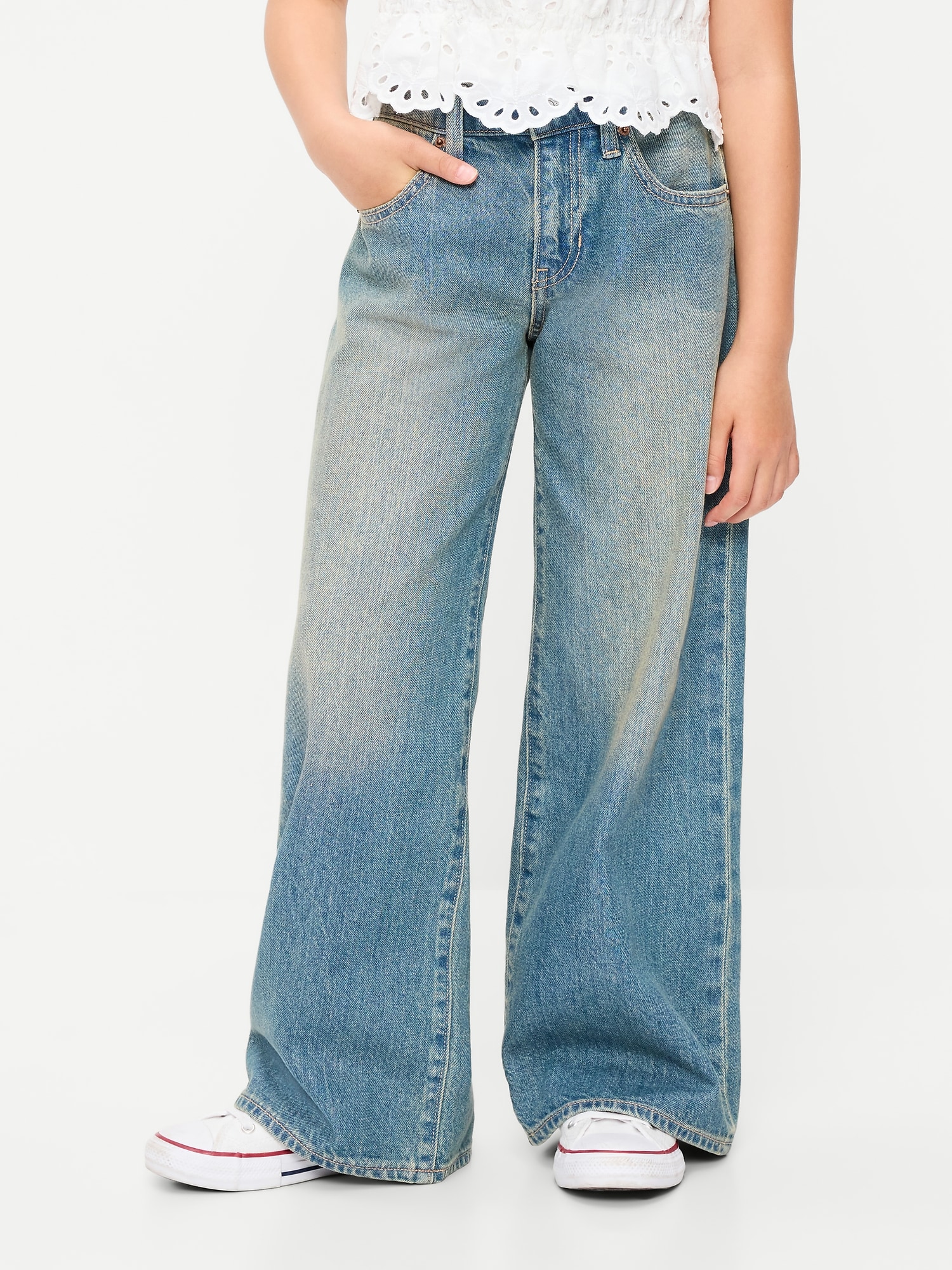 Super Baggy Wide-Leg Jeans for Girls