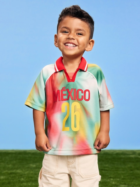 T-SHIRT À COL EN JERSEY COUPE DU MONDE DE LA FIFA 26™, MEXIQUE UNISEXE POUR TOUT-PETIT