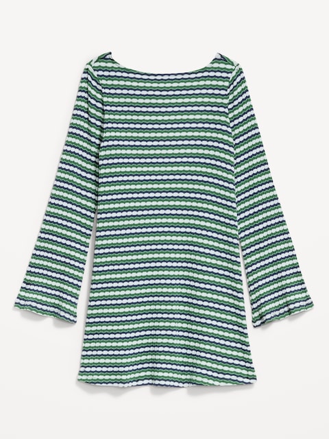 Pointelle Rib-Knit Cover-Up