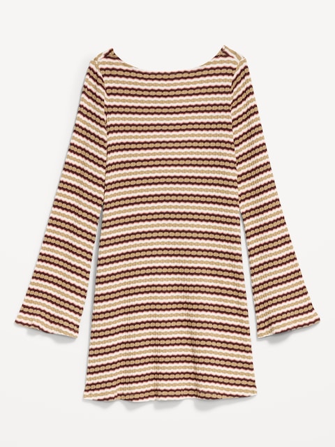 Pointelle Rib-Knit Cover-Up