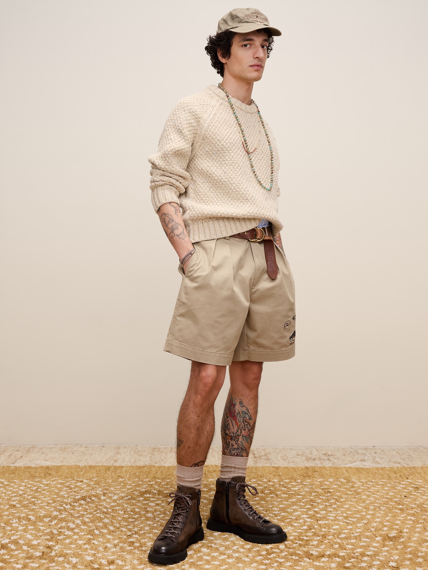 Archive Reissue コットンウールブレンド プルオーバー クルーネックセーター-1