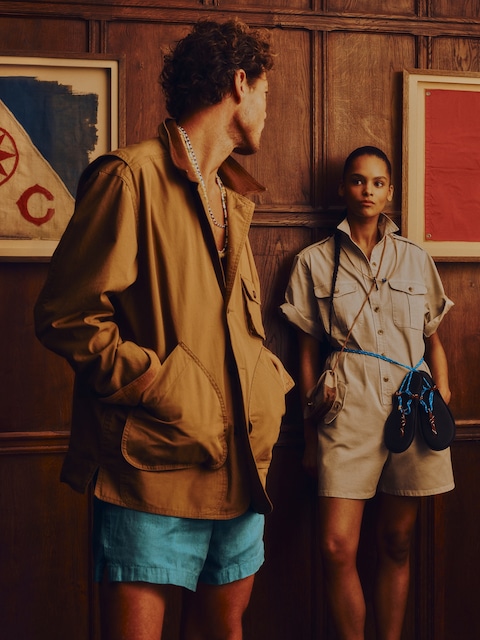 Archive Reissue Walking Jacket with Suede Collar