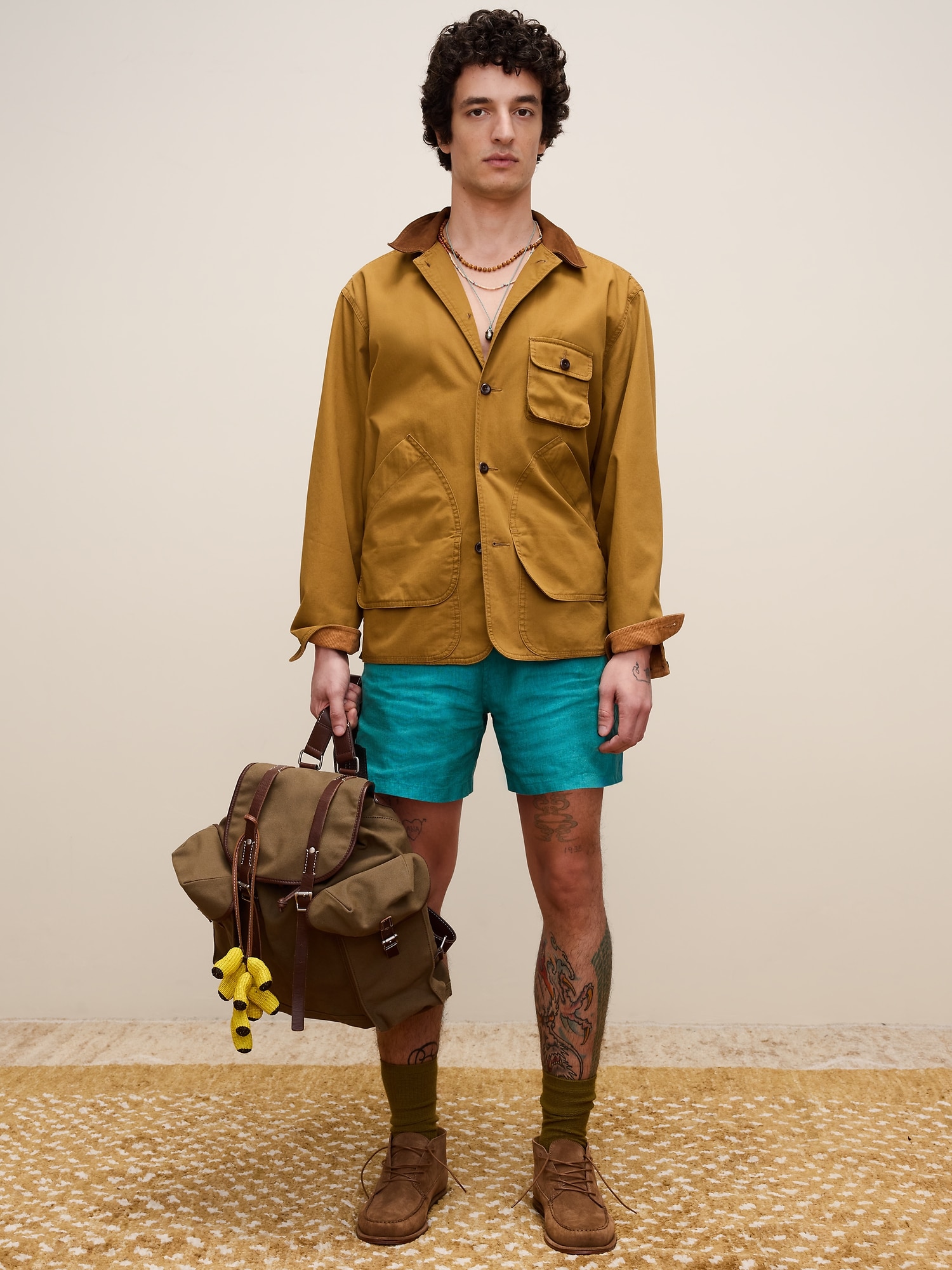 Archive Reissue スエードカラー ウォーキング ジャケット-1