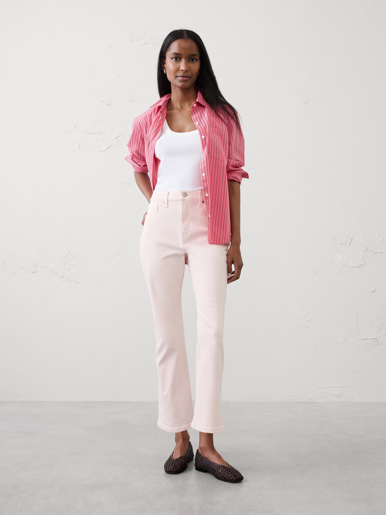 Bootcut High-Rise Cropped Jean