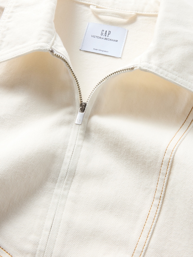Gap &times; Victoria Beckham デニム ジップアップシャツ-6