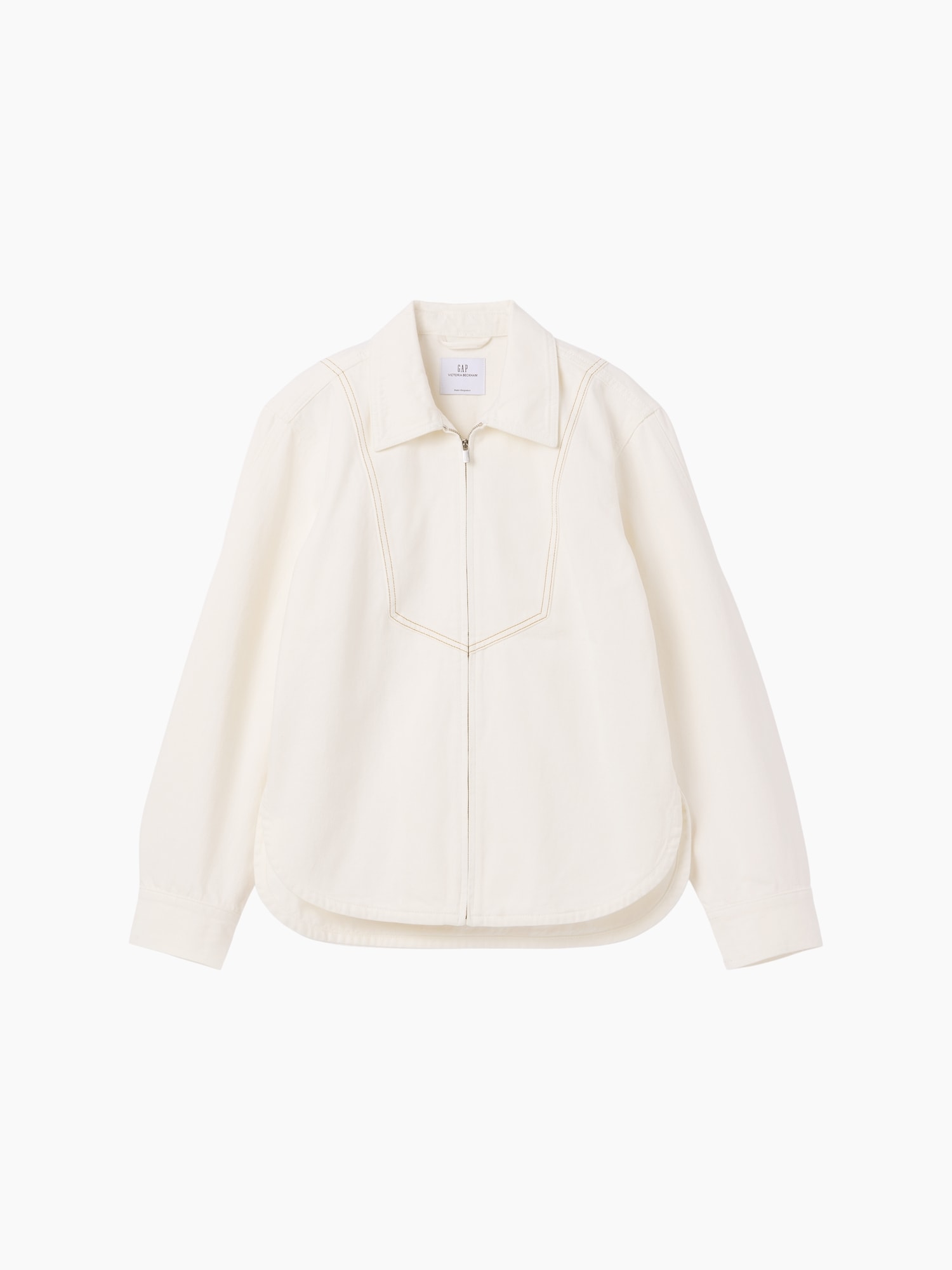 Gap &times; Victoria Beckham デニム ジップアップシャツ-7