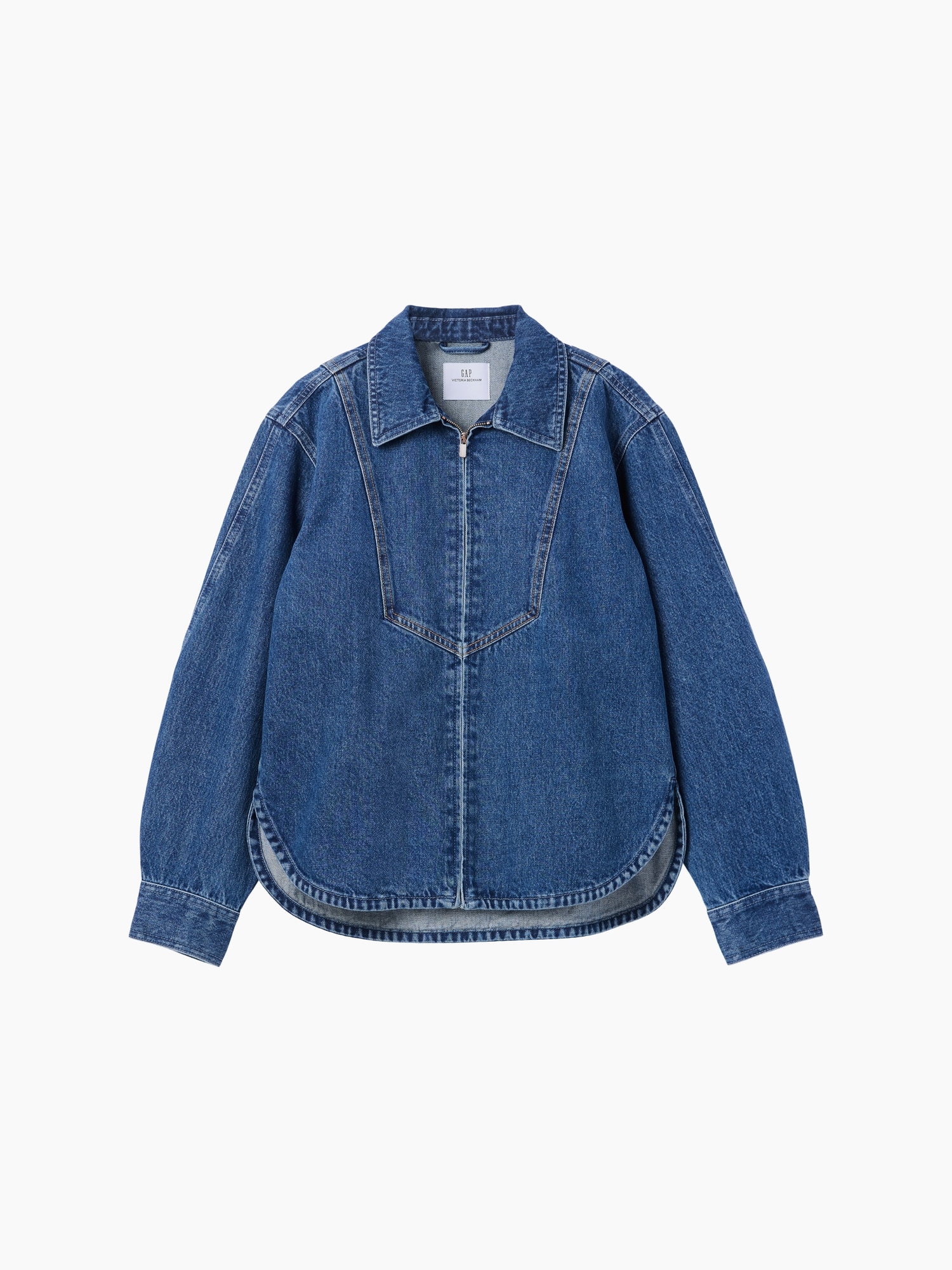 Gap &times; Victoria Beckham デニム ジップアップシャツ-7