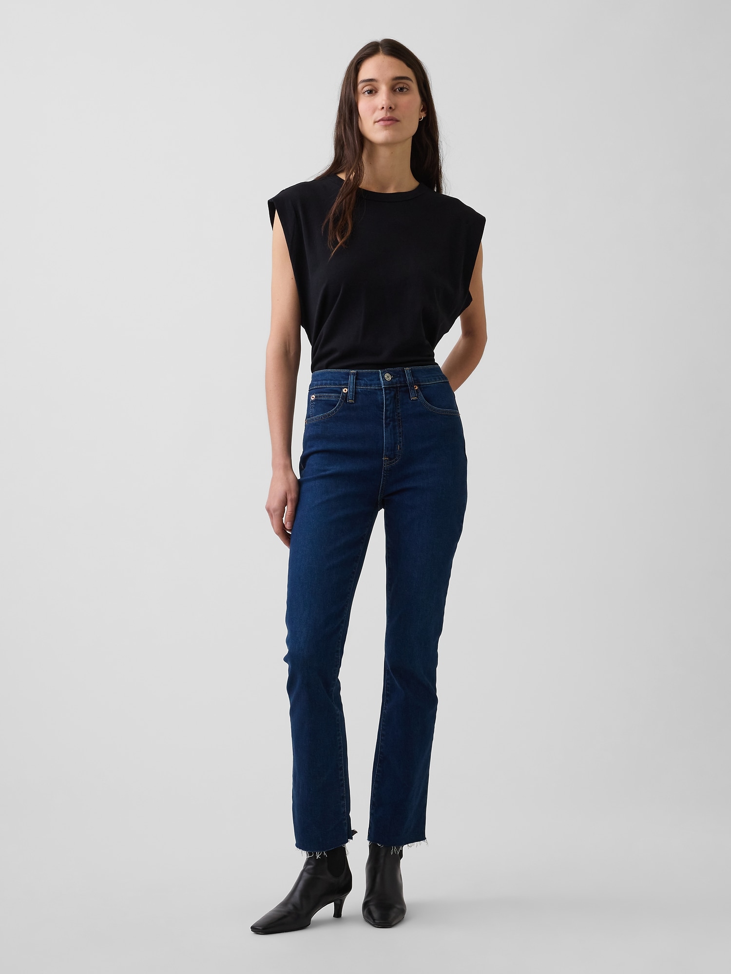 High Rise Kick Flare Jeans