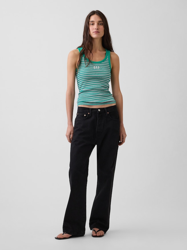 リブ GAPロゴ タンクトップ-1