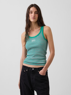 リブ GAPロゴ タンクトップ