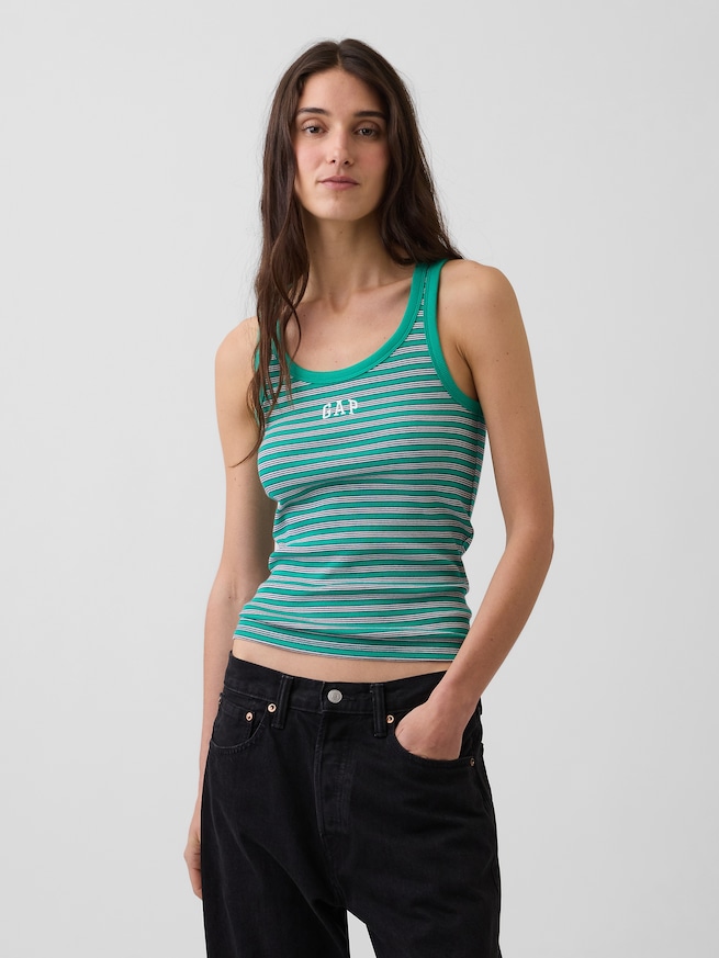 リブ GAPロゴ タンクトップ-0