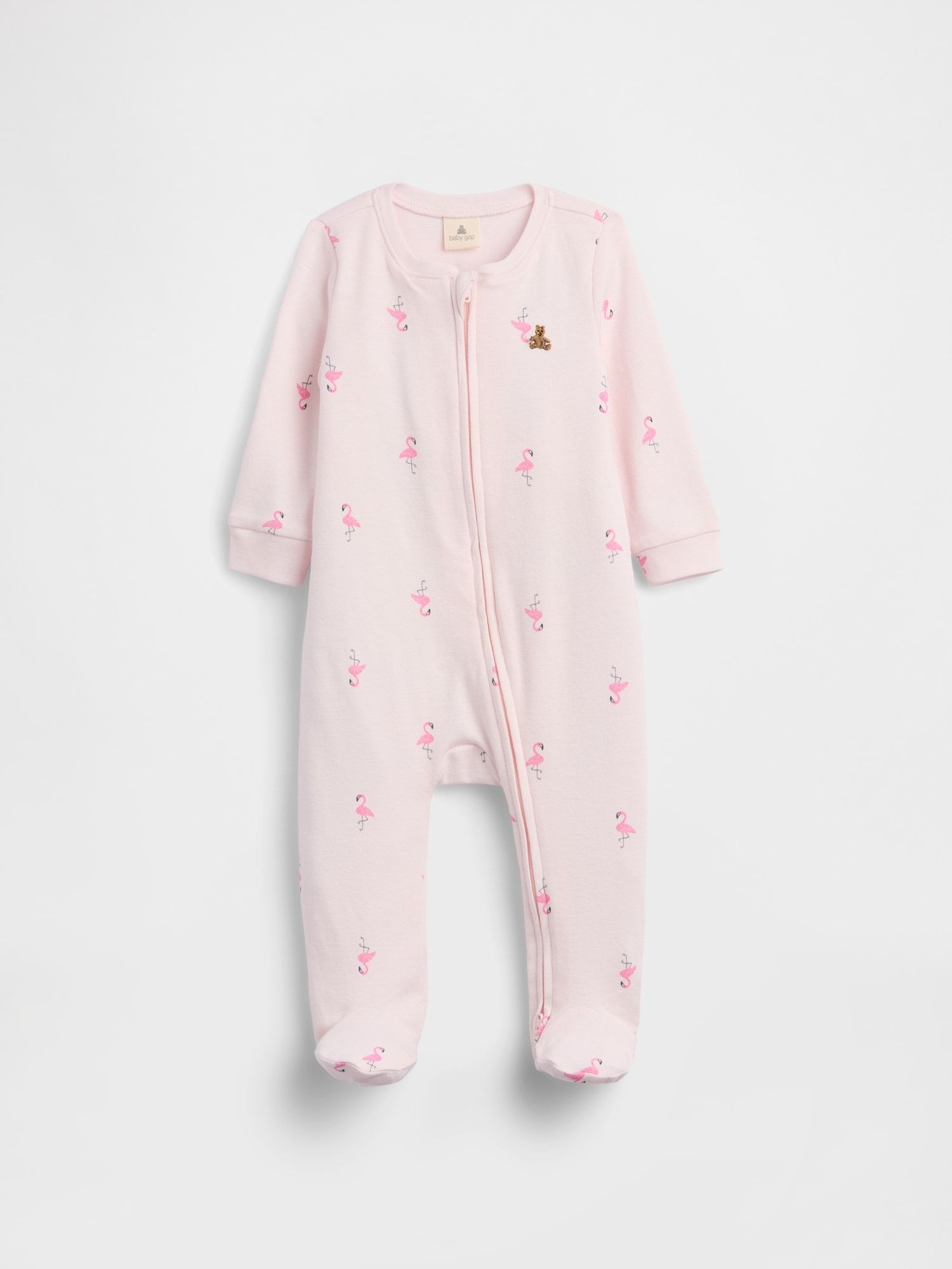 Baby Print Two-Way Zip One-Piece