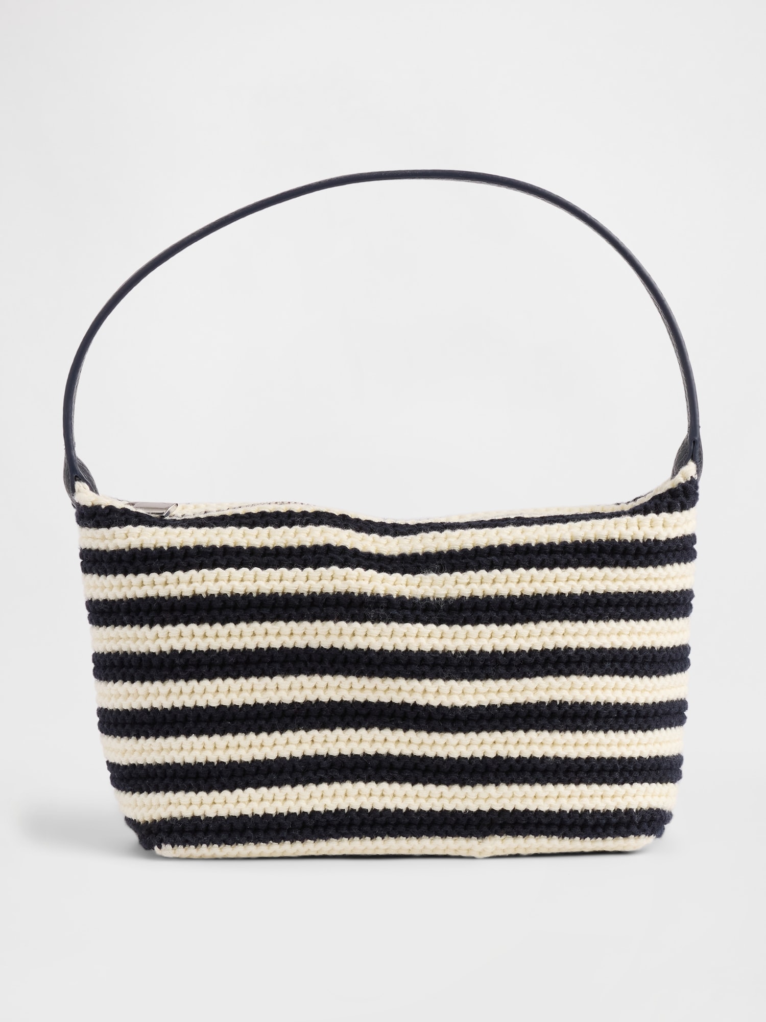Crochet Stripe Mini Bag