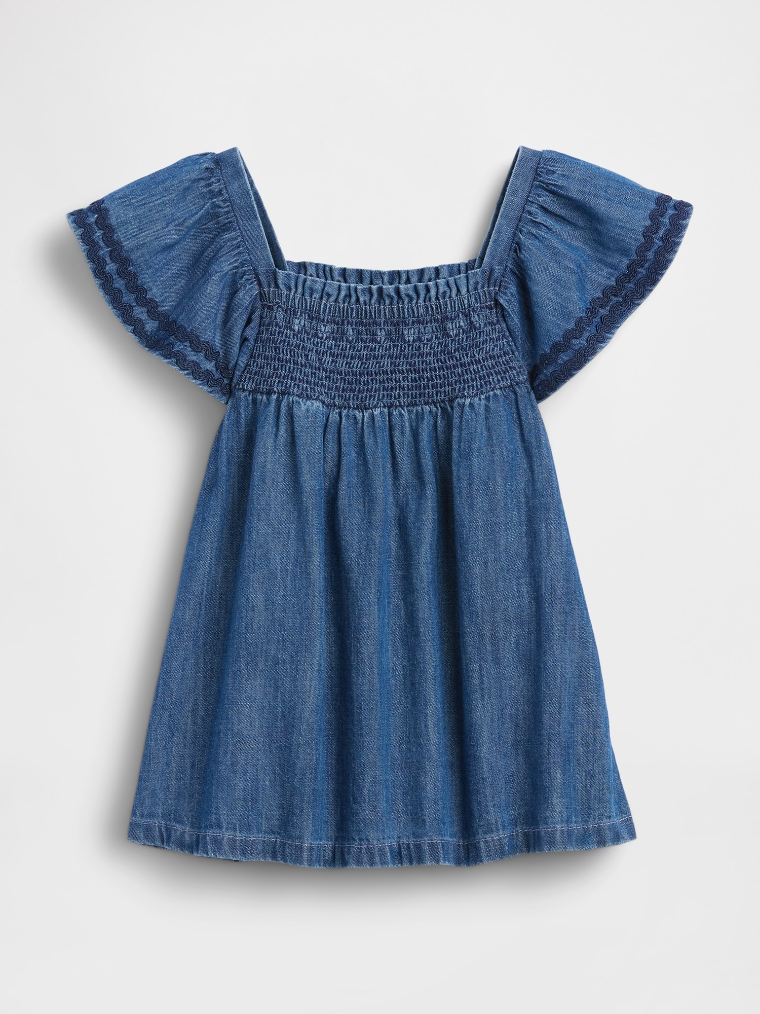 Baby Smocked Denim Dress