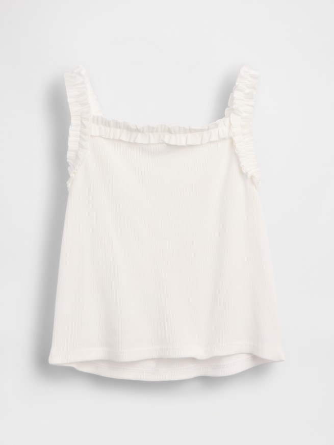リブ ラッフルフリル エプロン タンクトップ (幼児・ベビー)-2