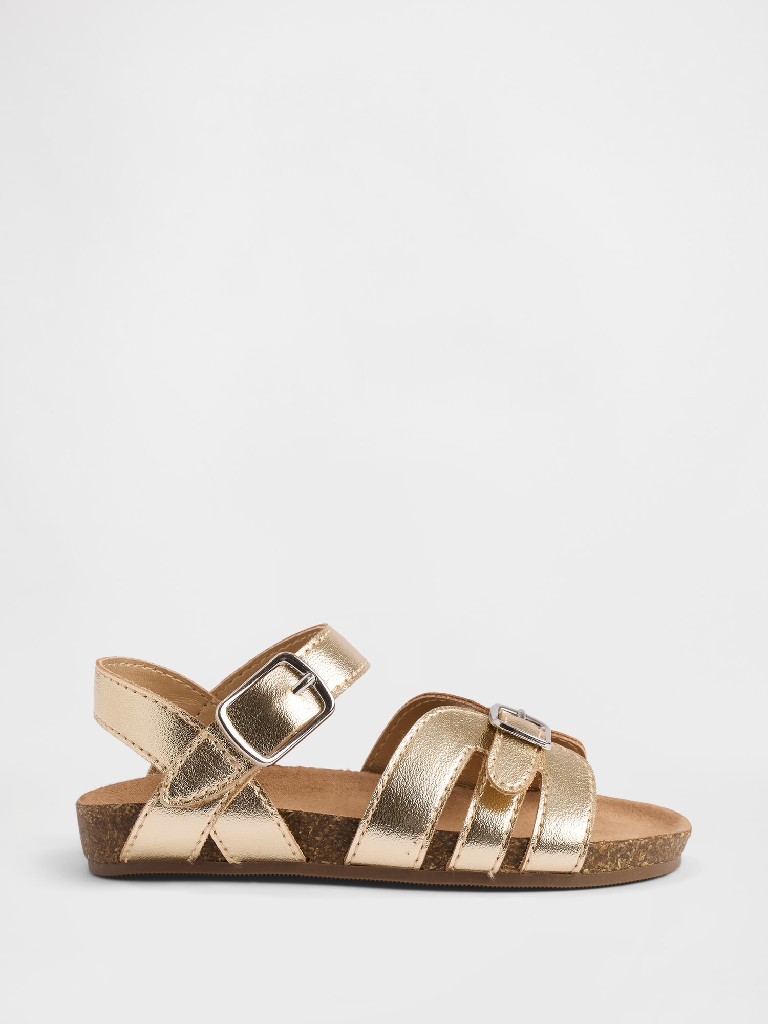Toddler Metallic Strap Sandals