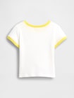 babyGap GAPロゴ リブ リンガーTシャツ-2