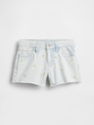 ローライズ ストライド 刺しゅう レモン デニムショートパンツ (キッズ)-1