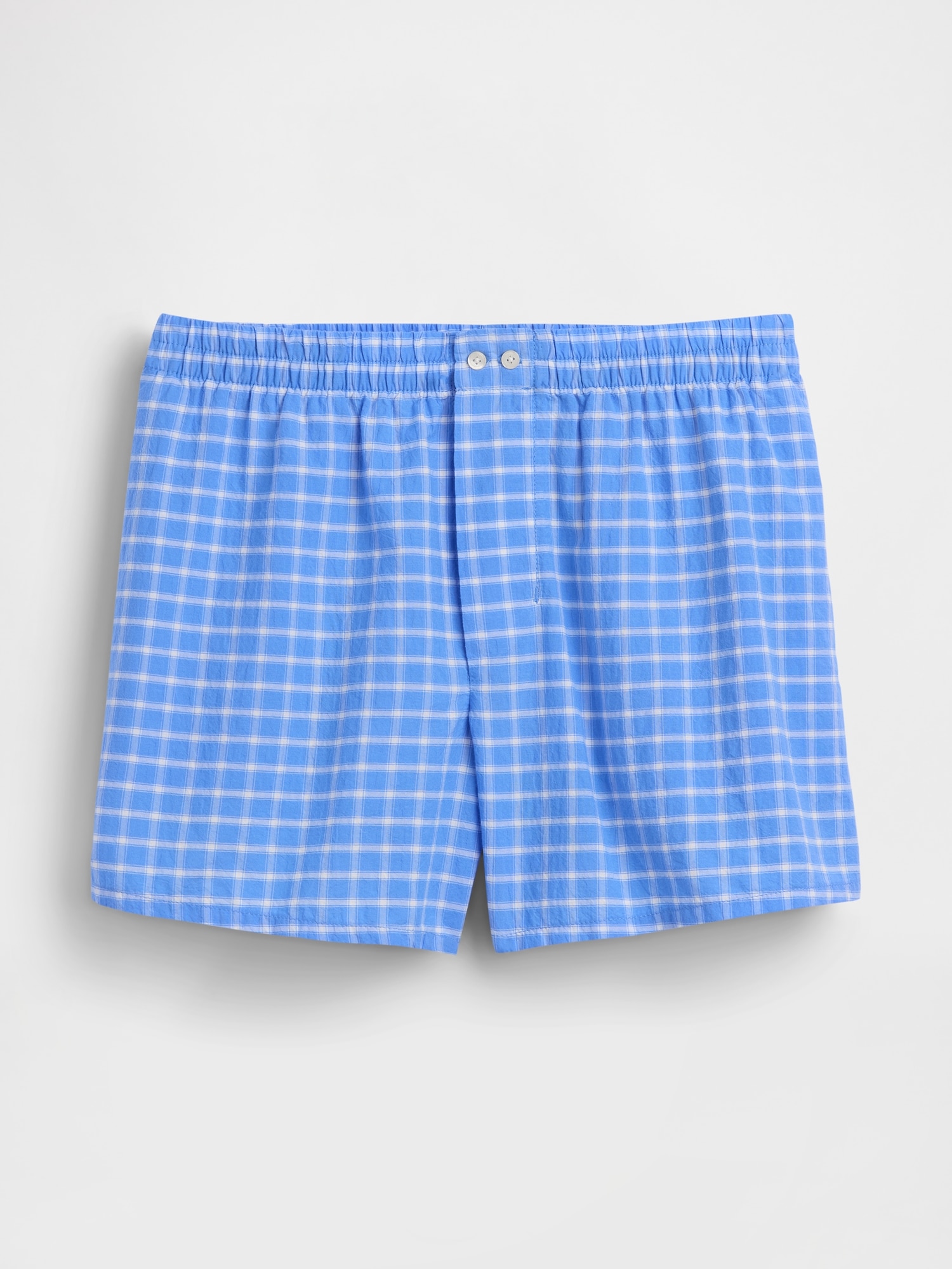 4" Seersucker Plaid Boxer Shorts