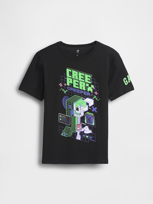 GapKids マインクラフト グラフィックTシャツ