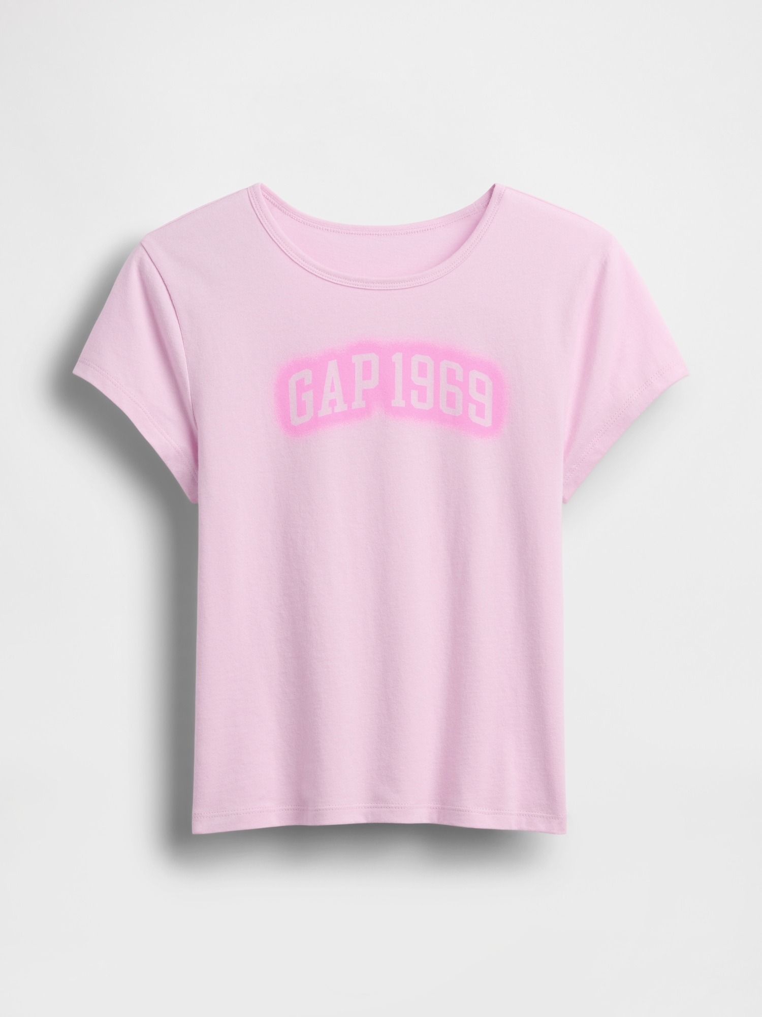 コットン ジャージー フィット クロップド グラフィックTシャツ-4