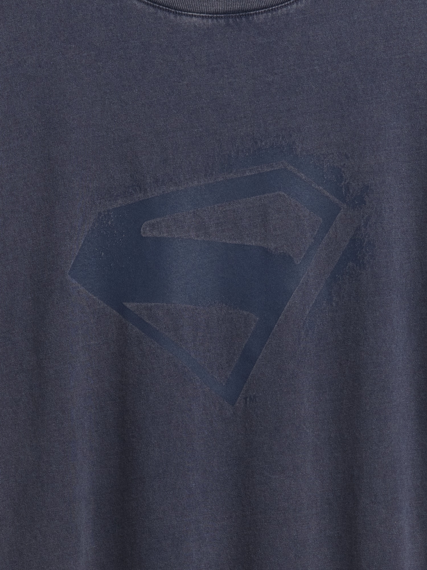 スーパーマン オーバーサイズチュニックTシャツ (キッズ)-3
