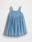 デニム ハート タンクトップワンピース (幼児・ベビー)-1