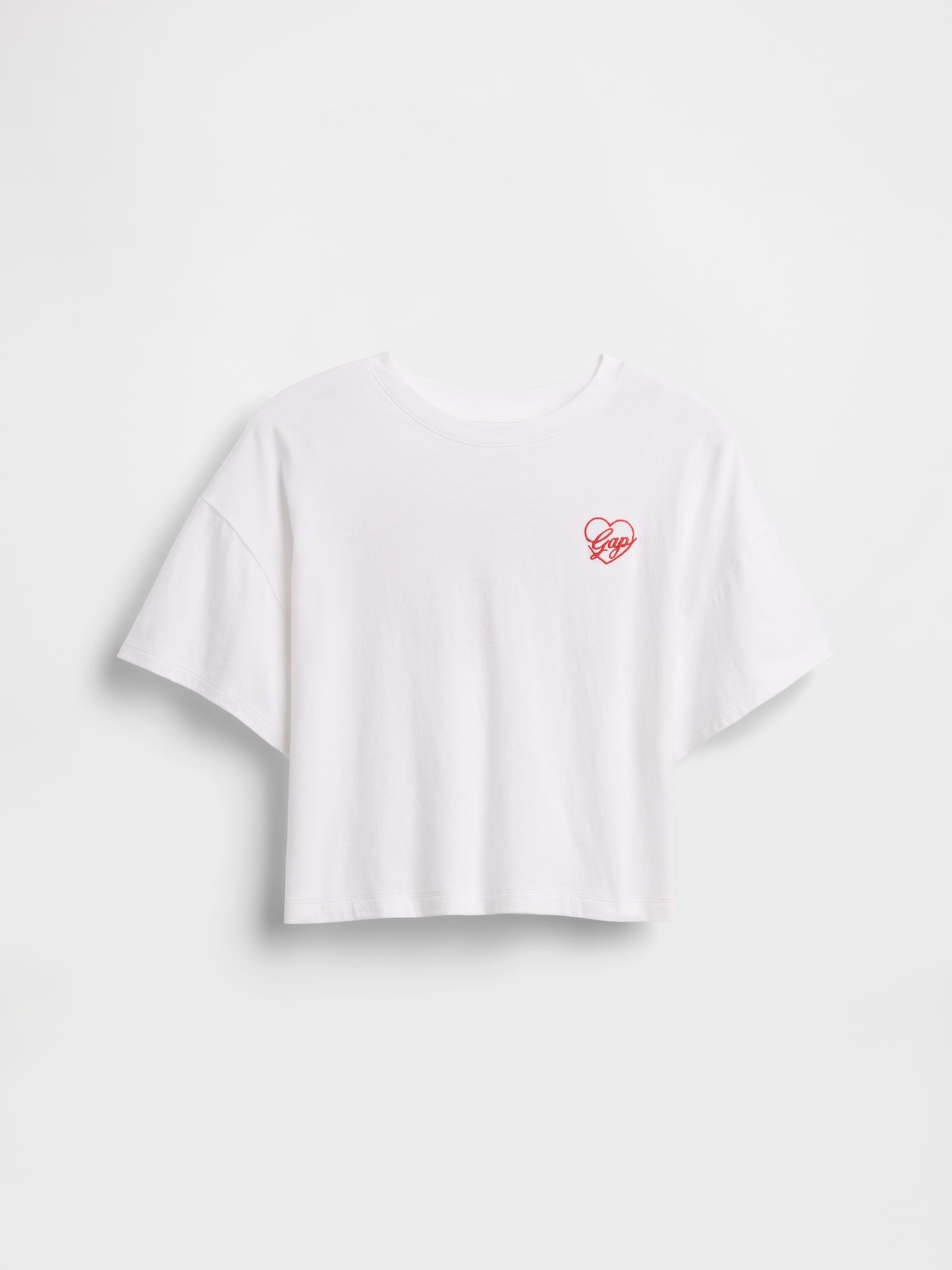 オーバーサイズ GAPハートロゴ Tシャツ (キッズ)-1