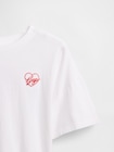 オーバーサイズ GAPハートロゴ Tシャツ (キッズ)-3