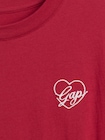 オーバーサイズ GAPハートロゴ Tシャツ (キッズ)-3