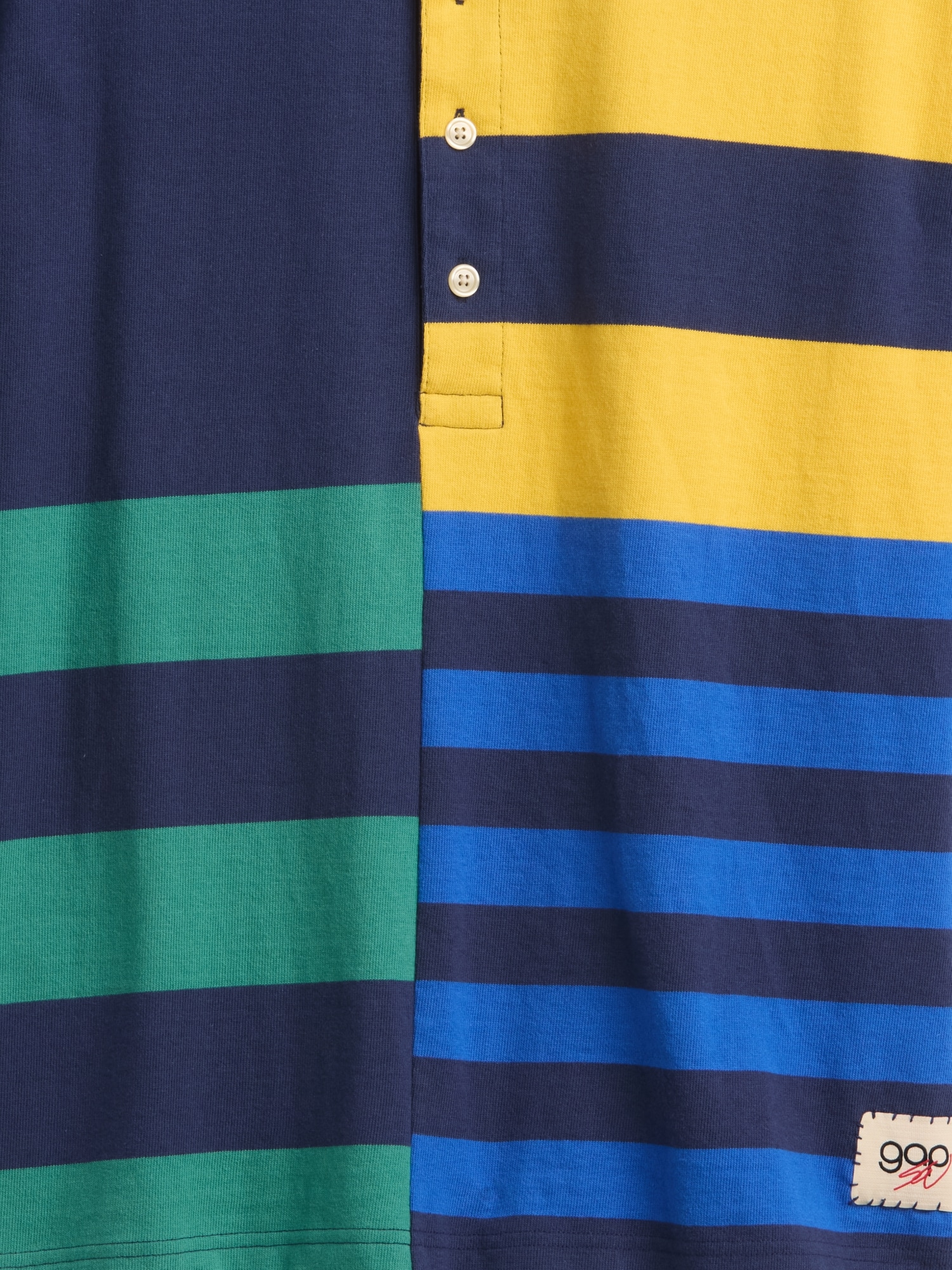 Gap &times; Sean Wotherspoon オーバーサイズ ミックスストライプ ボクシーポロシャツ-3
