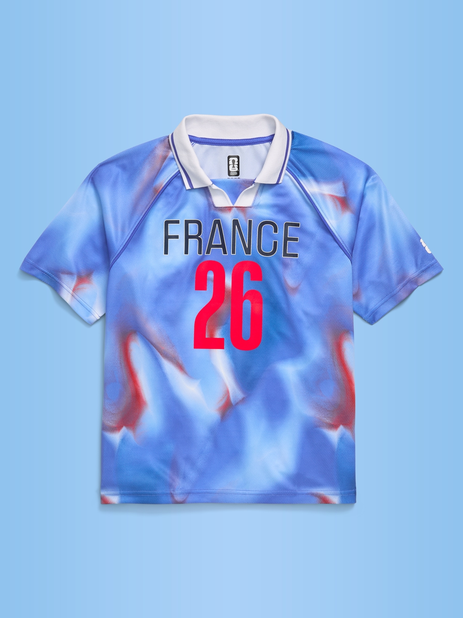 T-SHIRT EN JERSEY À COL COUPE DU MONDE DE LA FIFA 26™, FRANCE POUR ENFANT