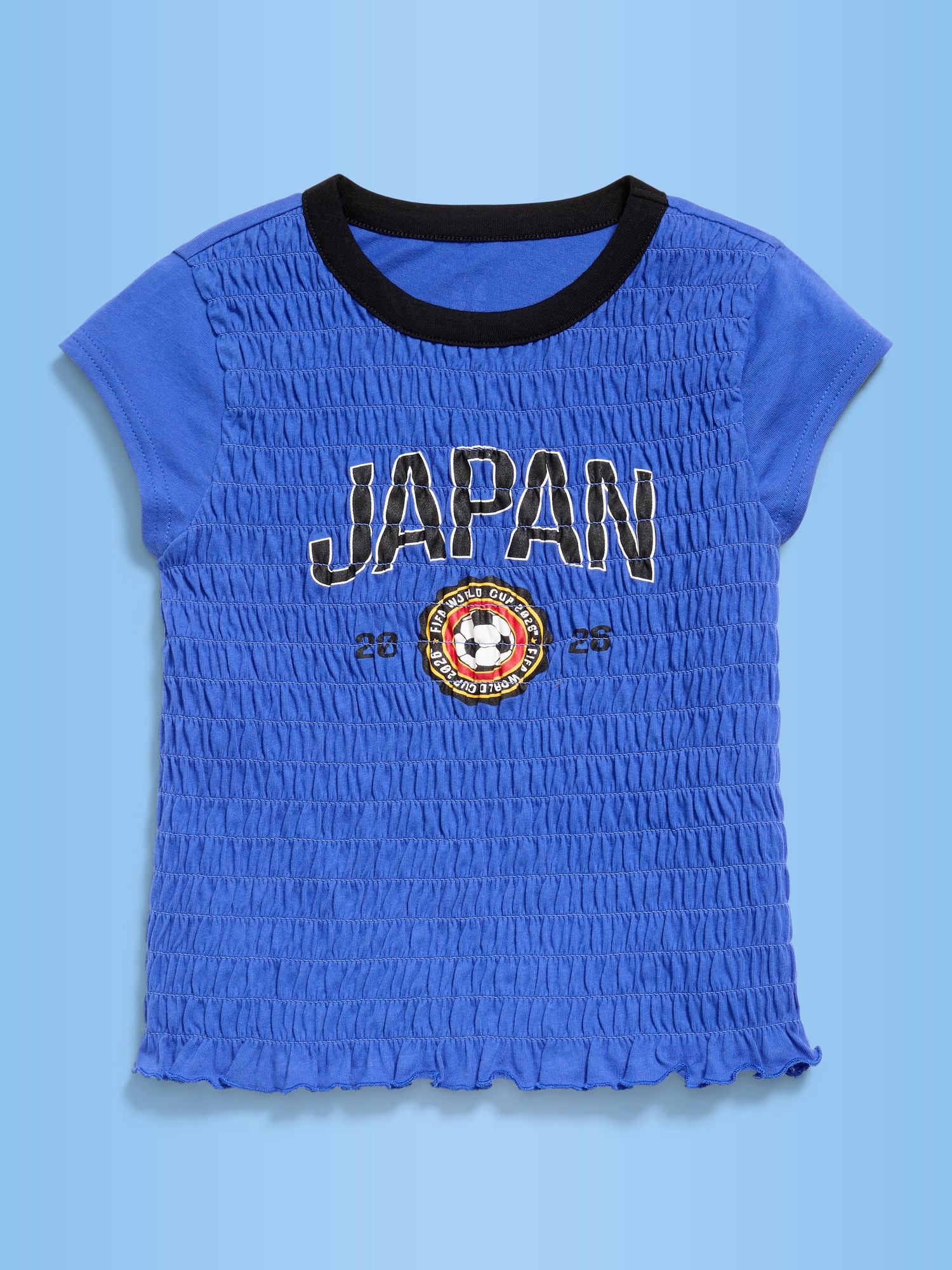 FIFA World Cup 26™ Japan Smocked Graphic T-Shirt for Girls