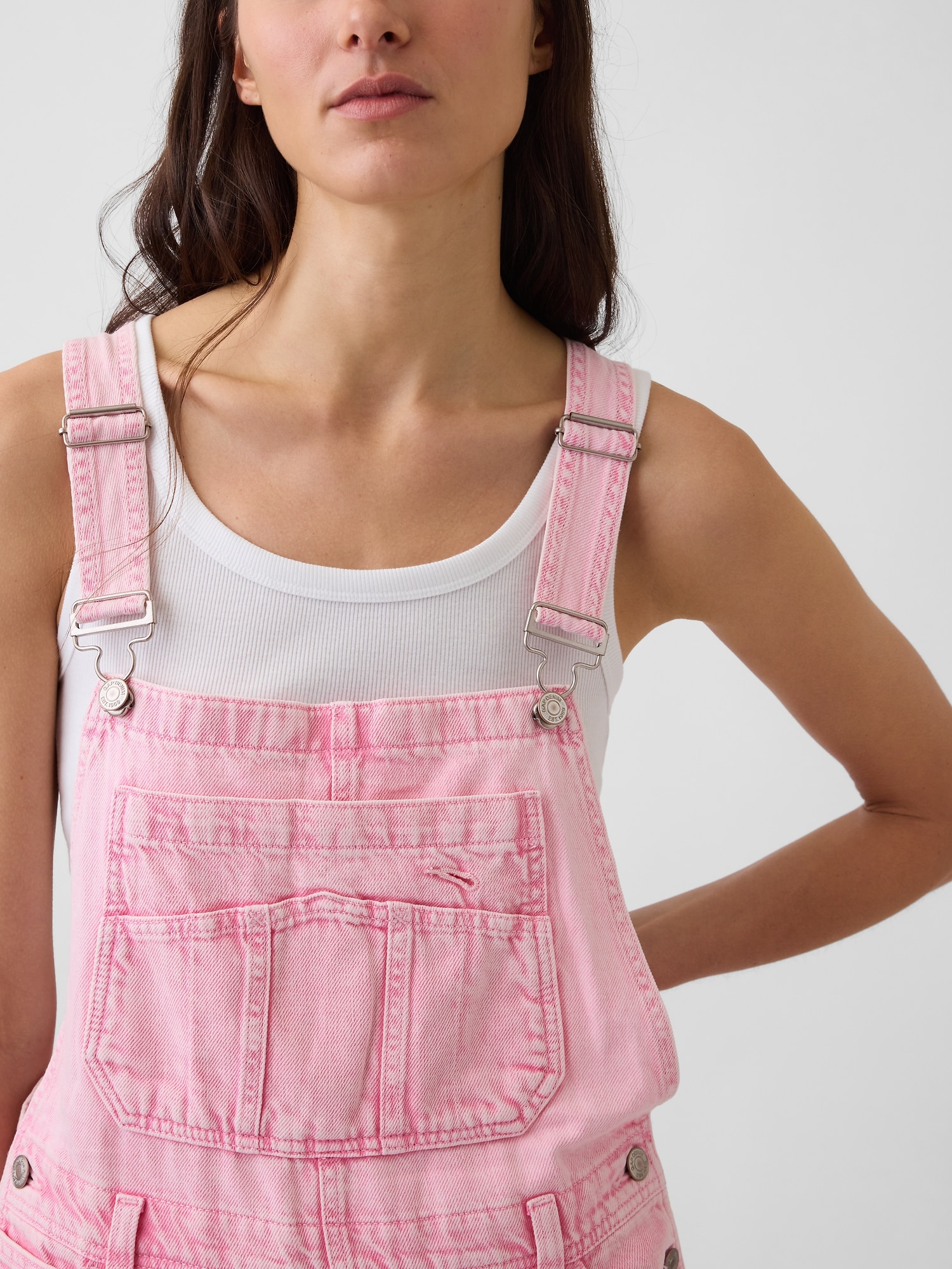 Relaxed Denim Overalls
