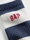 ラグビーストライプ GAPロゴ クルーソックス-1