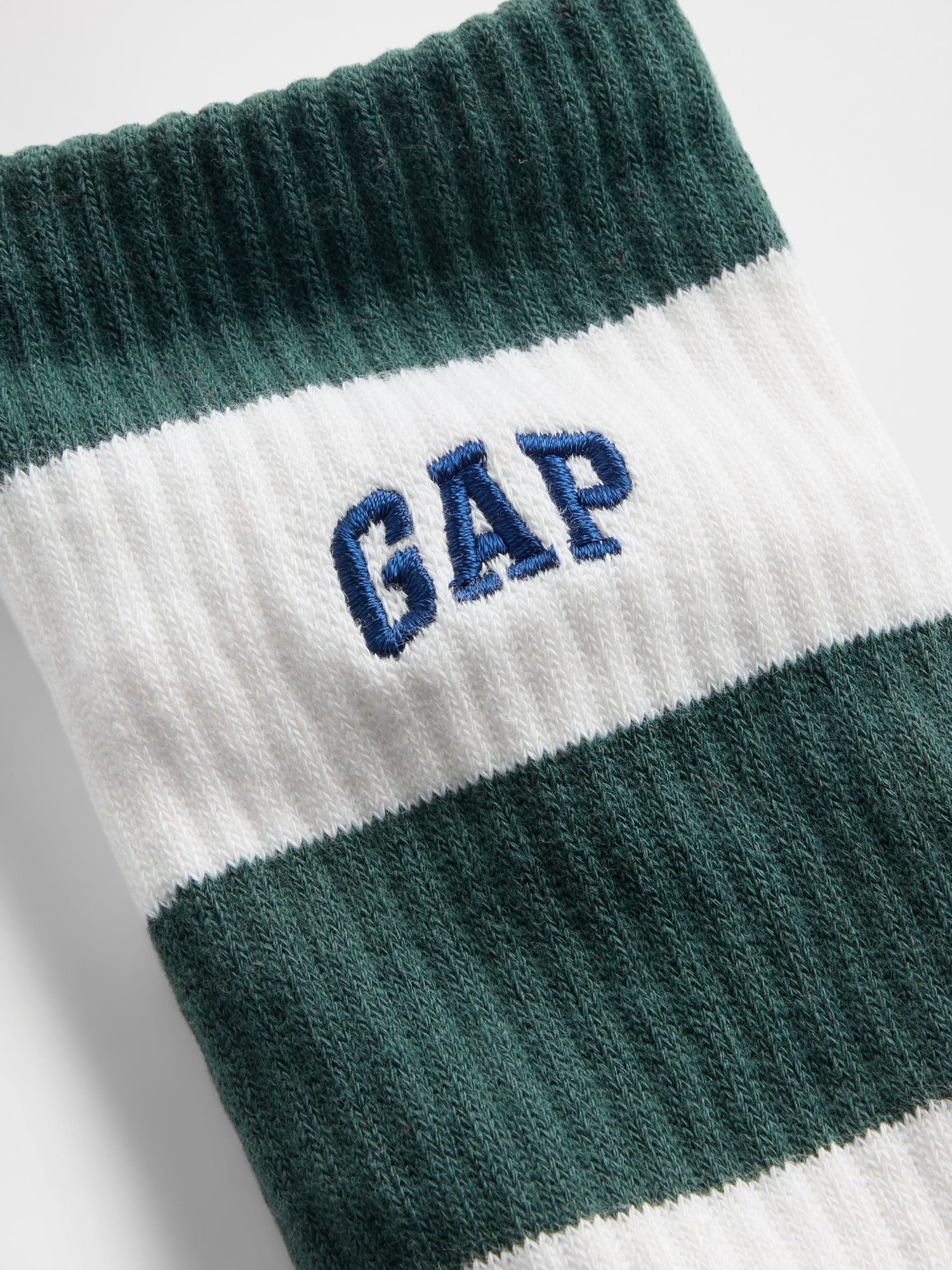 ラグビーストライプ GAPロゴ クルーソックス-1