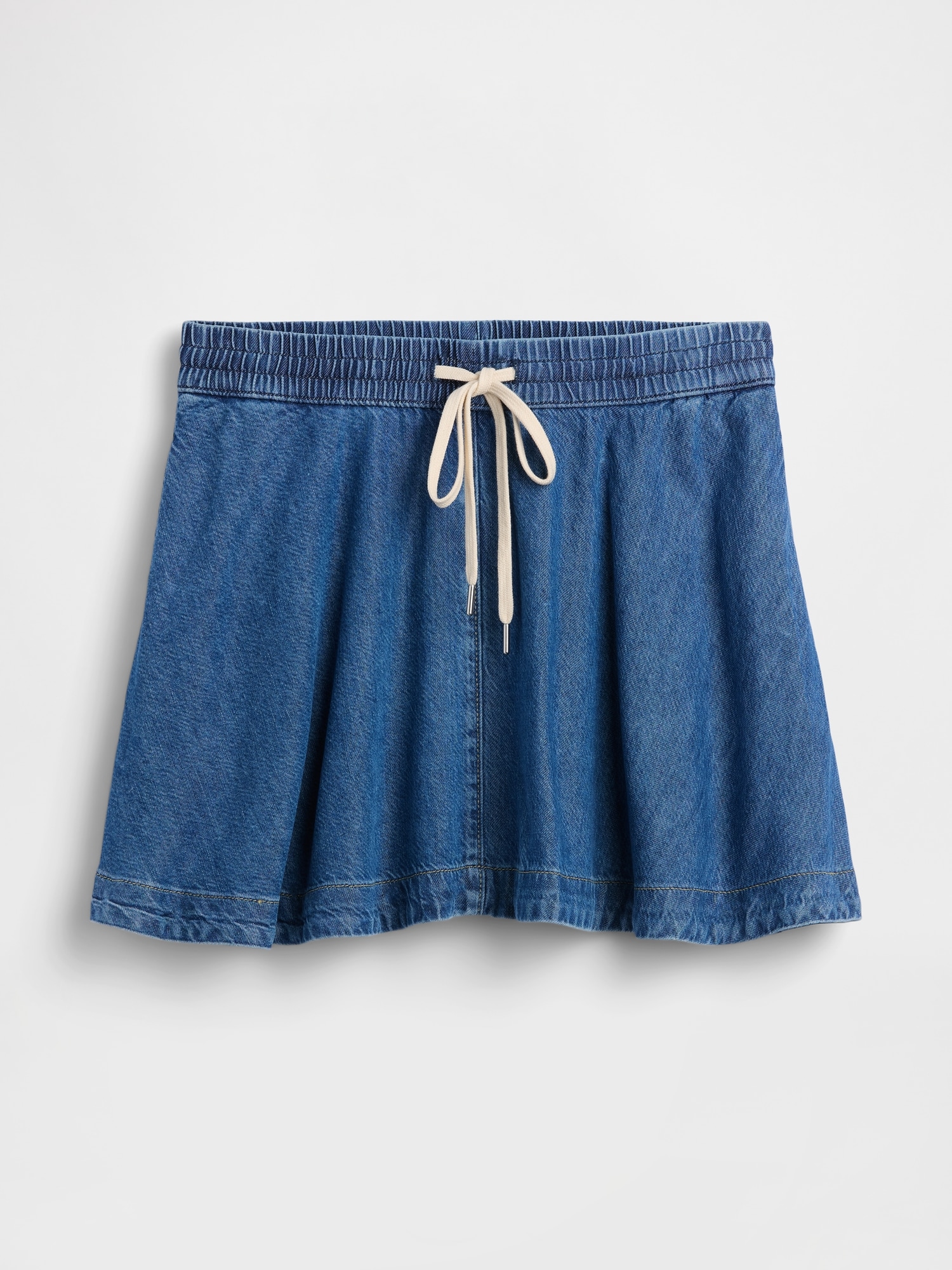 UltraSoft Denim Mini Circle Skirt