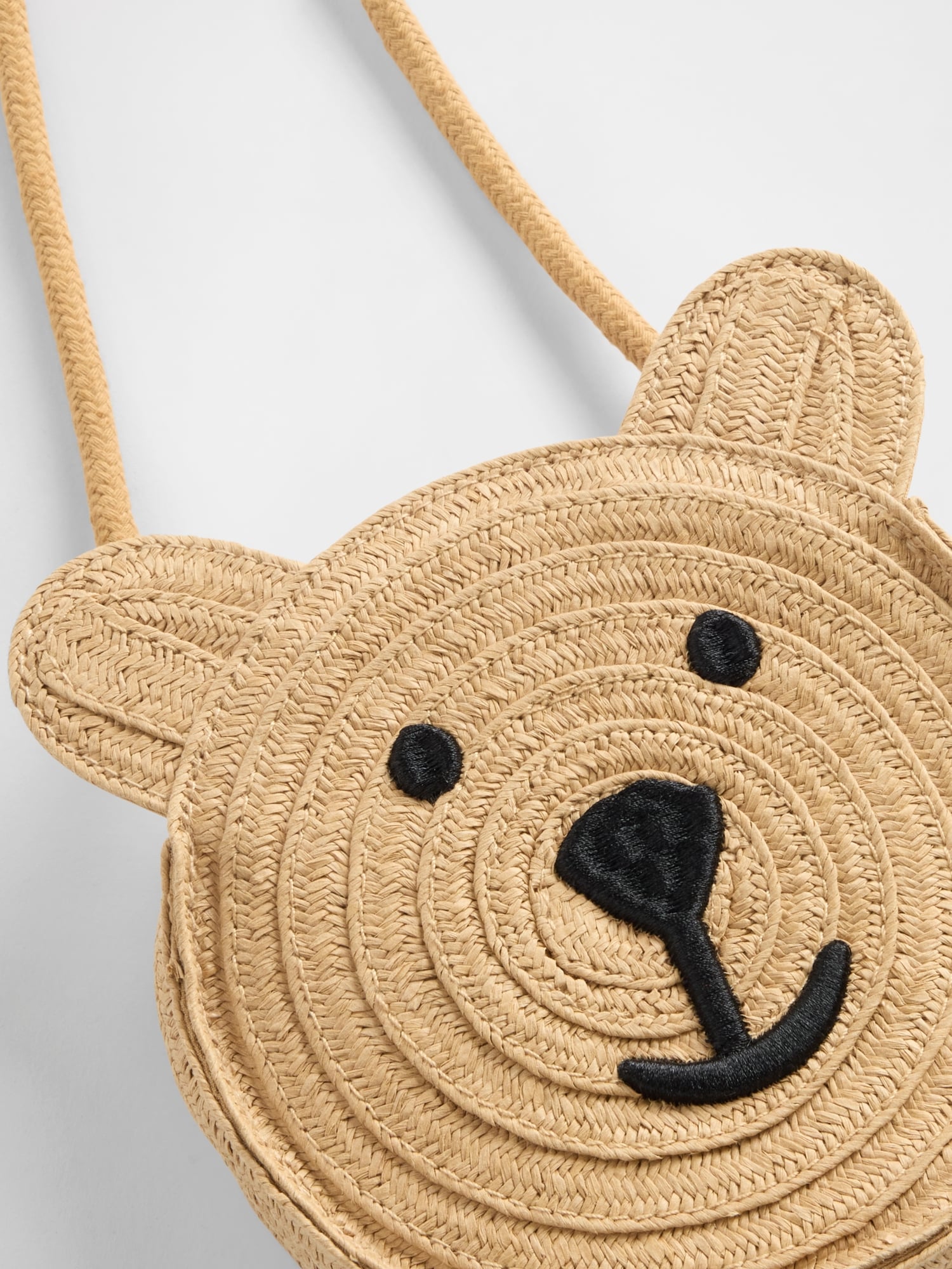 Sac en paille à motif de l’ourson Brannan pour Tout-petit