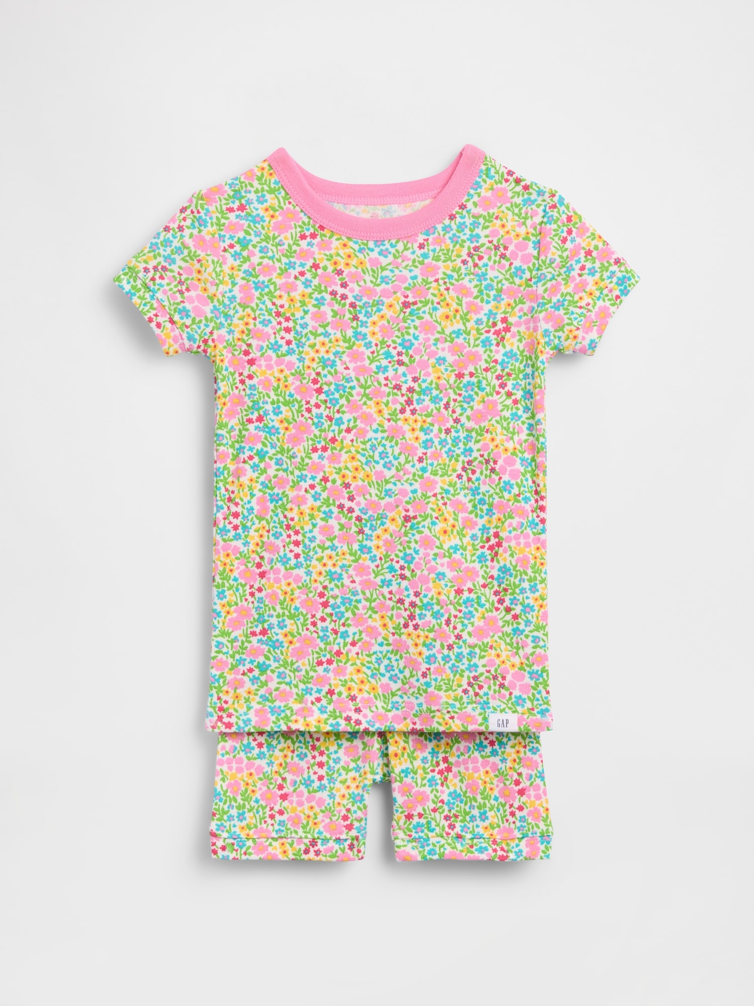 Baby & Toddler Organic Brushed Cotton Floral PJ Short Set