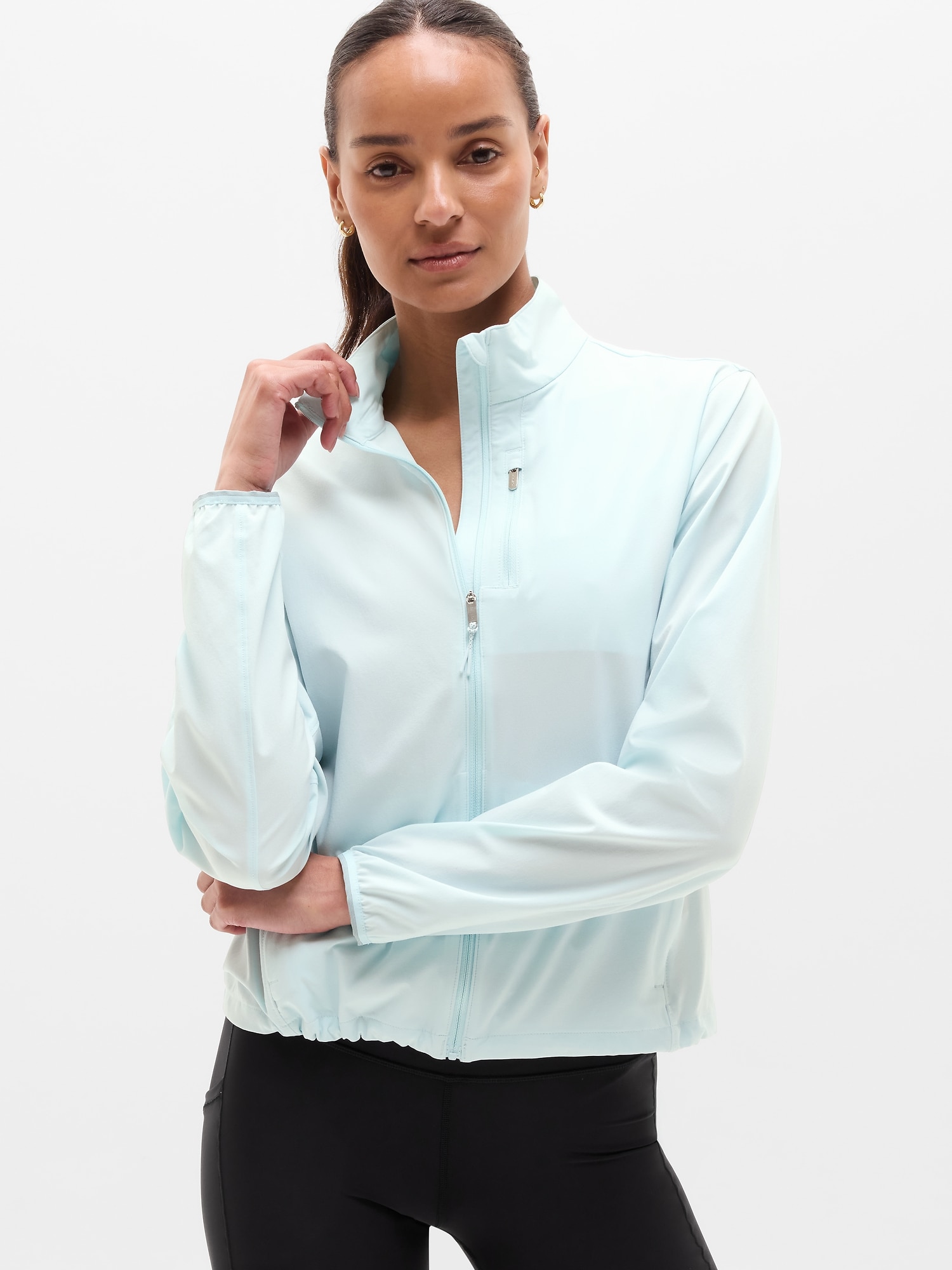 Athleta Sprint Finish Jacket In Sky