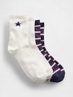 スター クルーソックス 2足セット (キッズ)-0