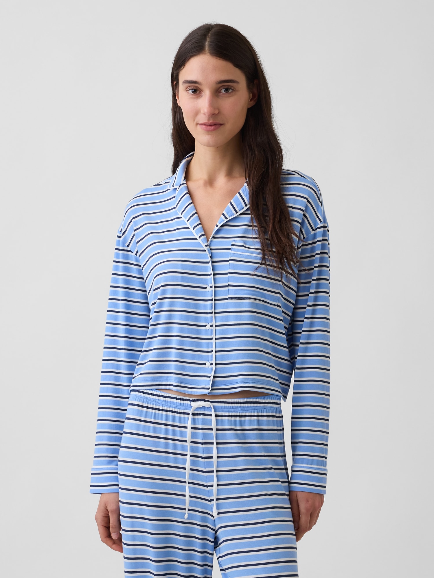 Softest Modal Crop PJ Top