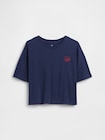 オーバーサイズ GAPハートロゴ Tシャツ (キッズ)-1