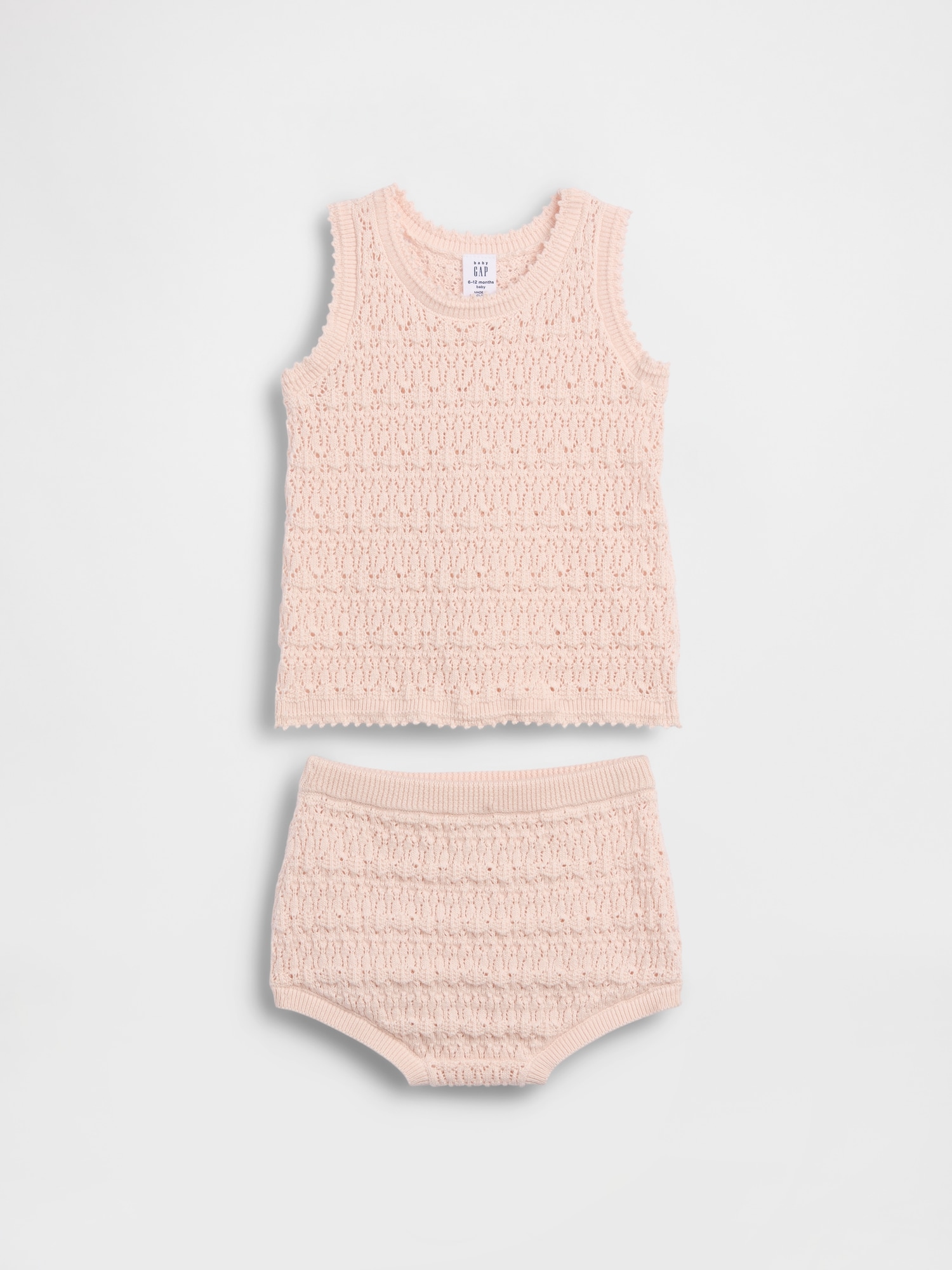 Baby Crochet Tank Outfit Set