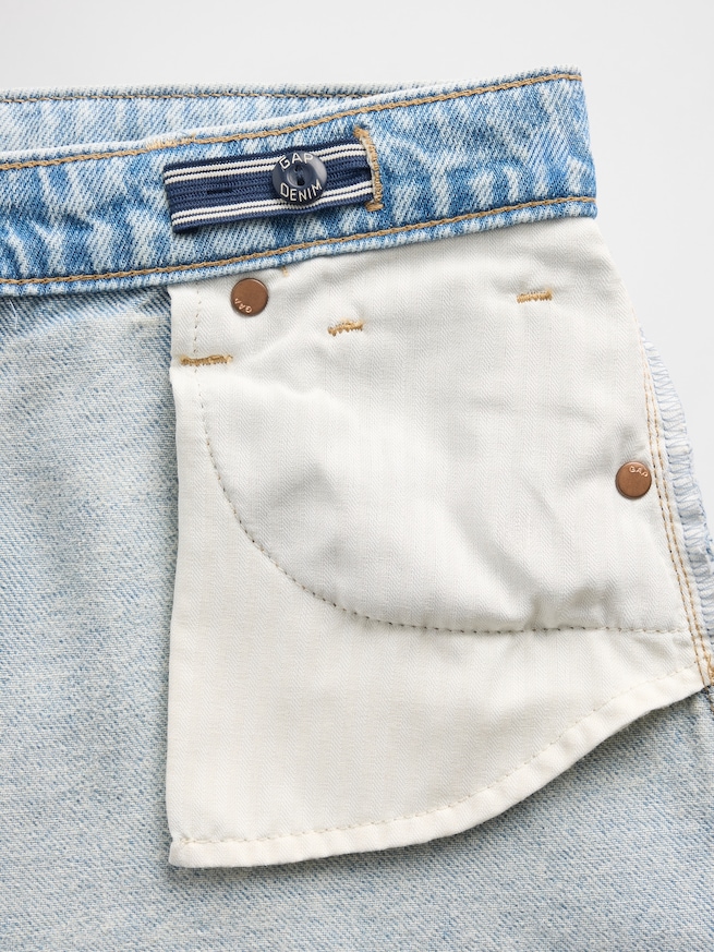 ローライズ ストライドワイドバギーデニム (キッズ)-4