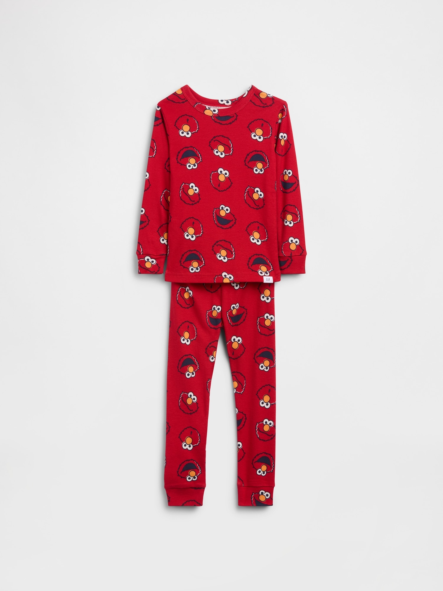 Pyjama en coton biologique brossé Sesame Street à motifs Elmo pour Bébé et Tout-petit